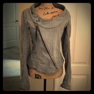 Diesel gray fitted denim jacket Size Medium EUC